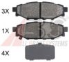 A.B.S. 37499 OE Brake Pad Set, disc brake